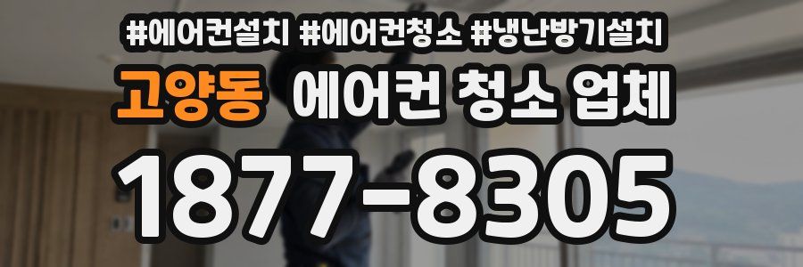고양동 에어컨 청소 업체