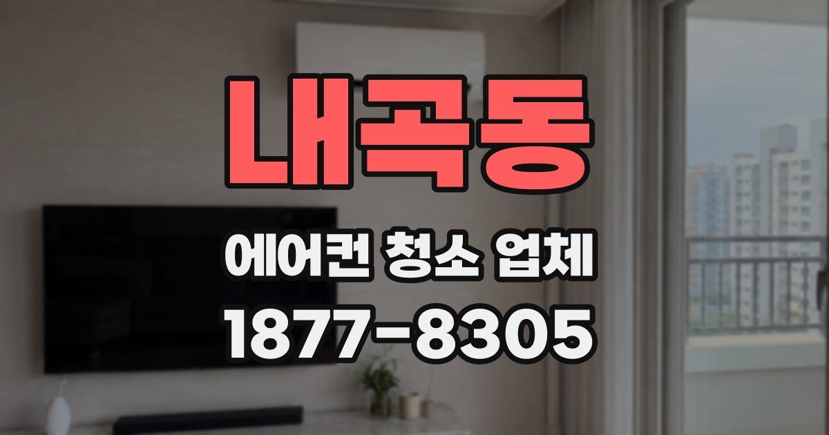내곡동 에어컨 청소 업체