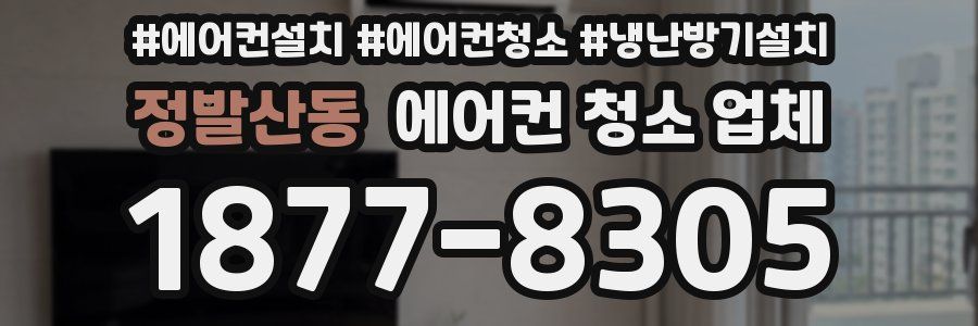 정발산동 에어컨 청소 업체