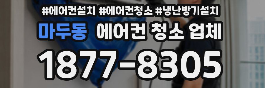 마두동 에어컨 청소 업체
