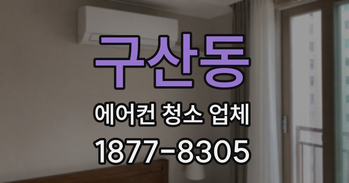 구산동 에어컨 청소 업체