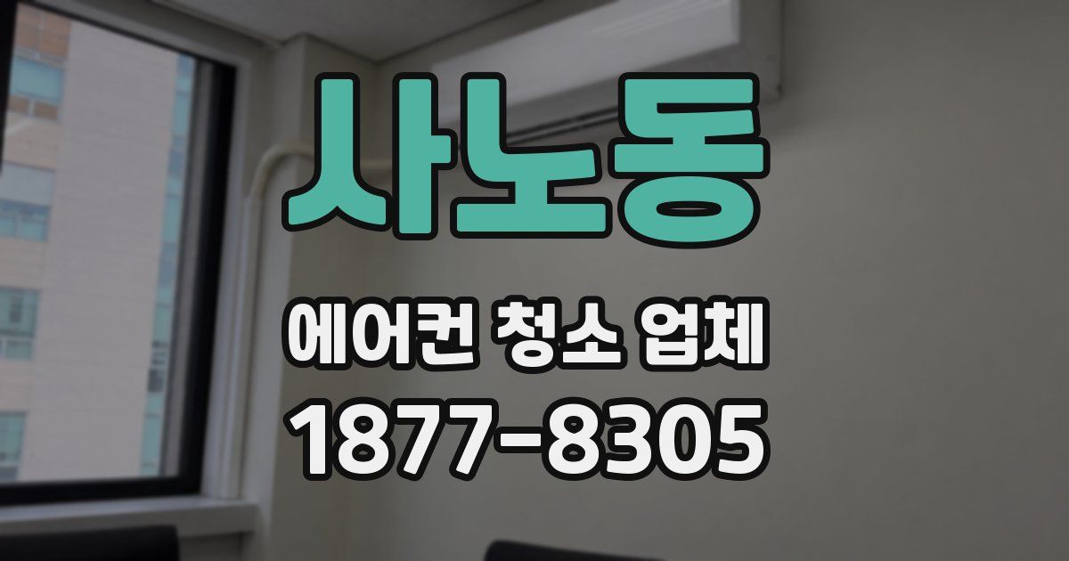 사노동 에어컨 청소 업체