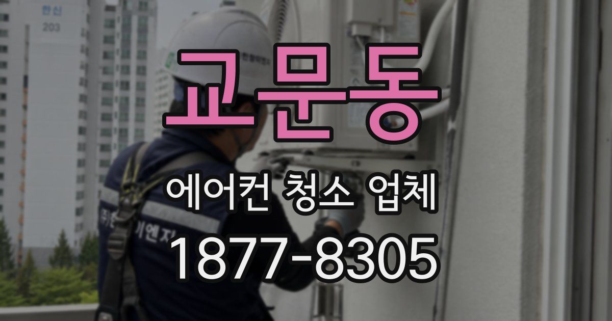 교문동 에어컨 청소 업체