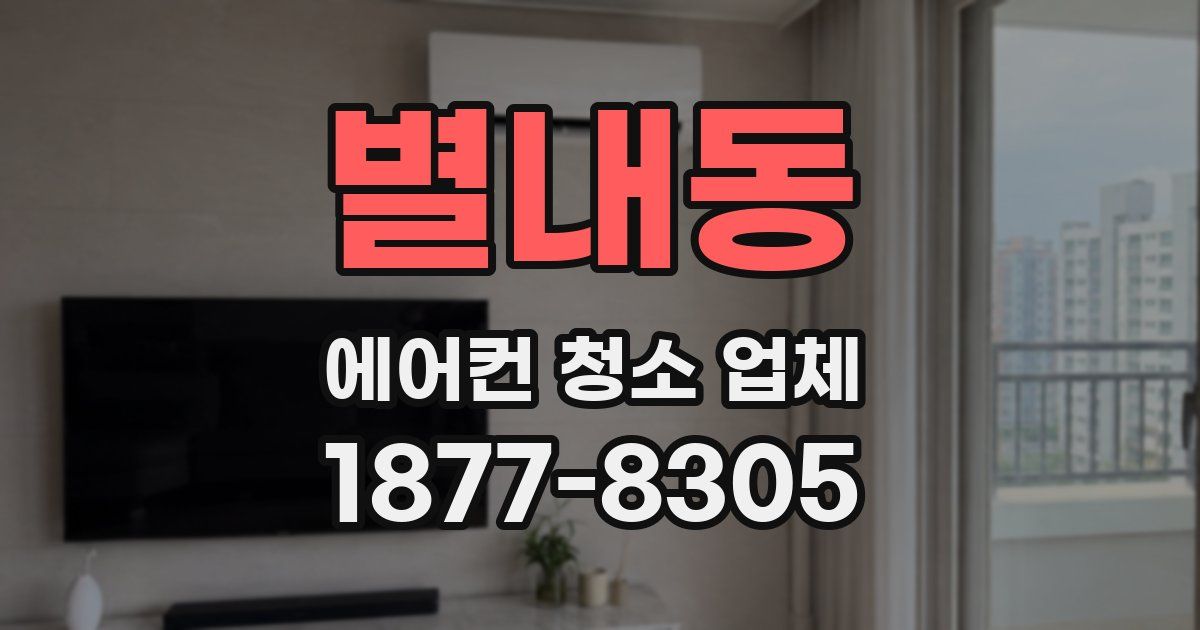 별내동 에어컨 청소 업체