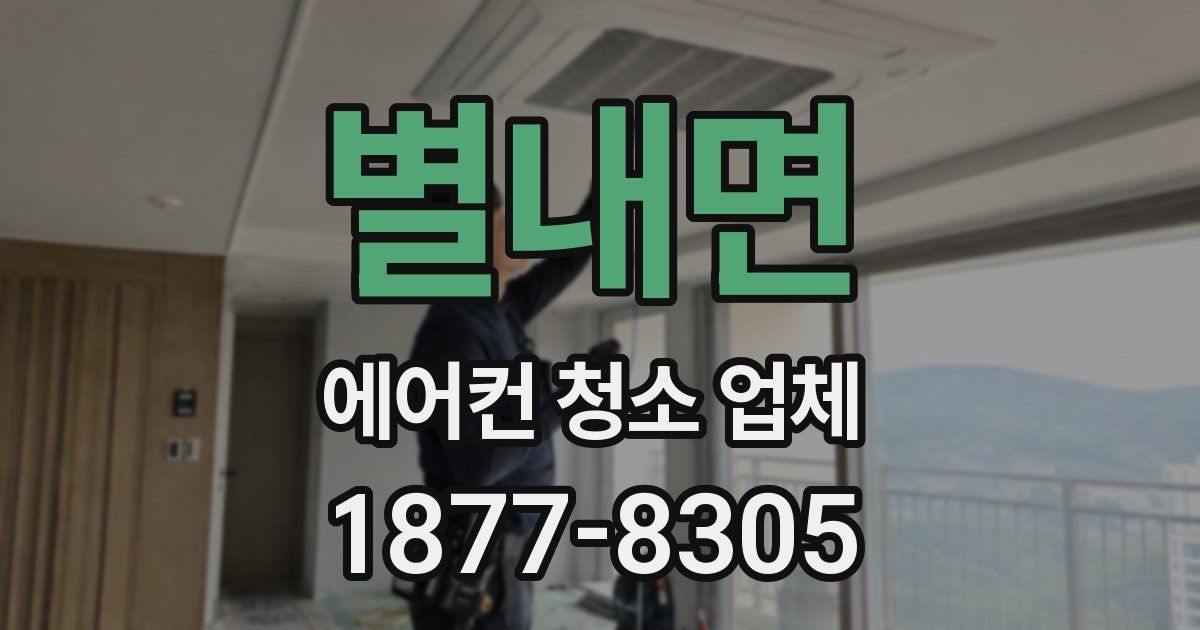 별내면 에어컨 청소 업체