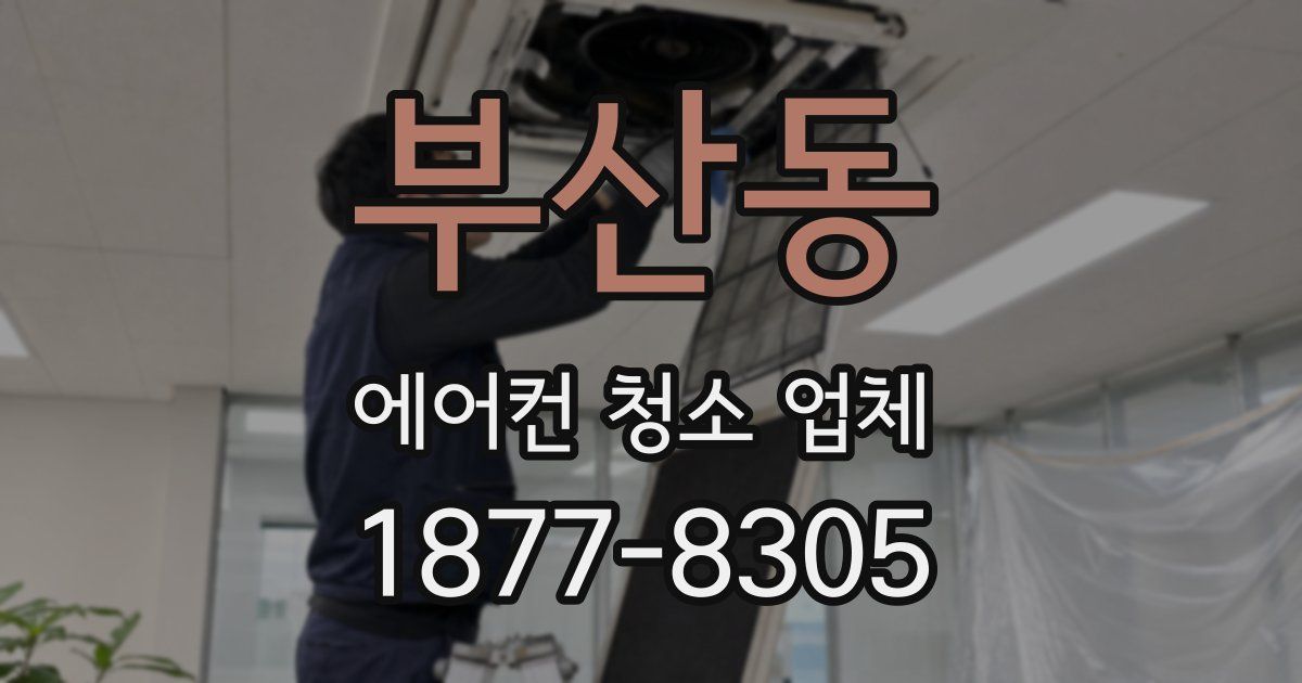 부산동 에어컨 청소 업체