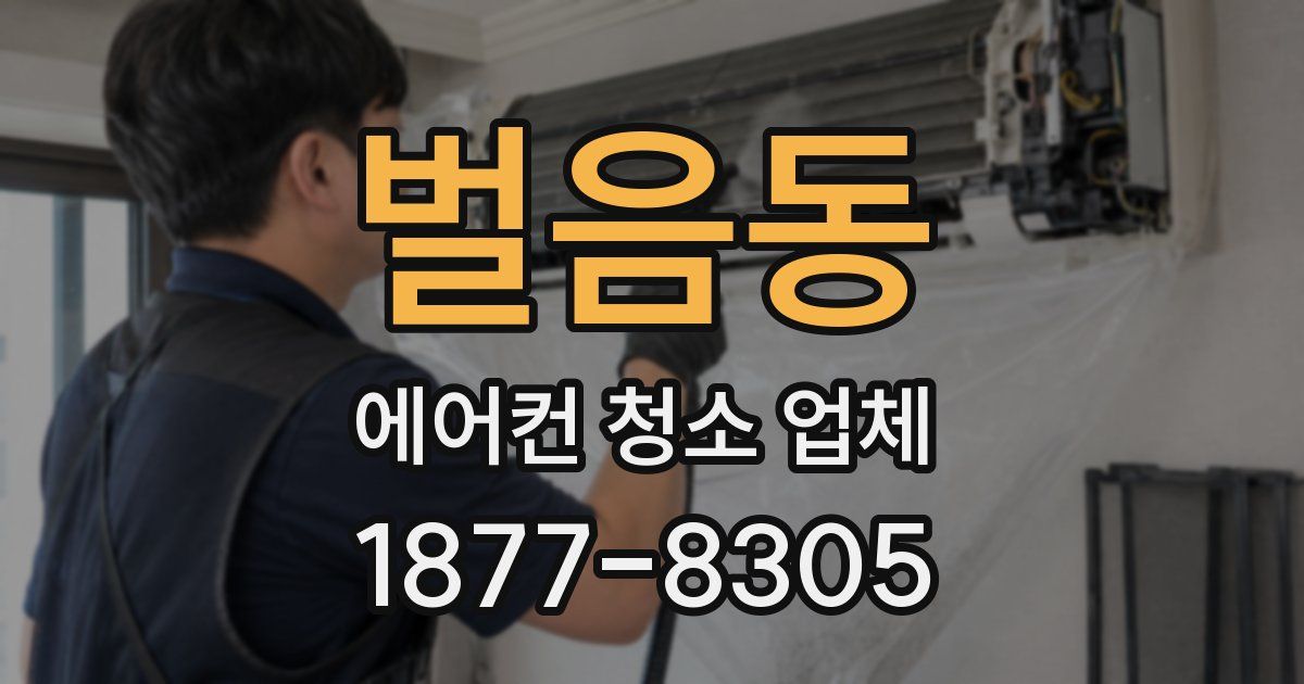 벌음동 에어컨 청소 업체