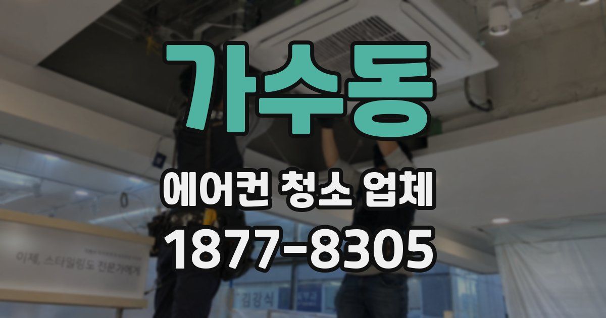 가수동 에어컨 청소 업체