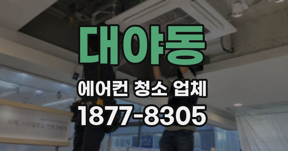 대야동 에어컨 청소 업체