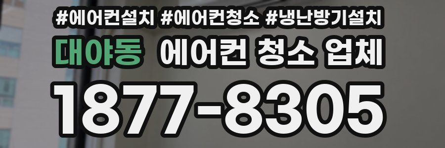 대야동 에어컨 청소 업체