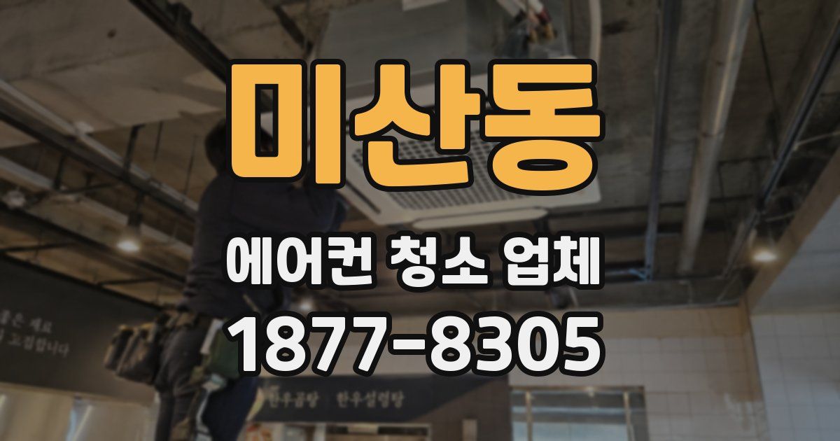 미산동 에어컨 청소 업체