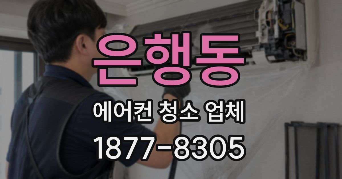 은행동 에어컨 청소 업체