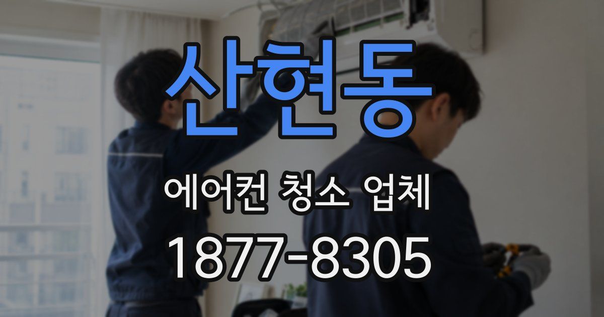 산현동 에어컨 청소 업체