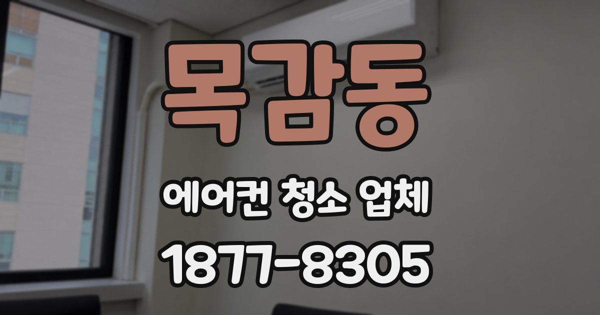 목감동 에어컨 청소 업체
