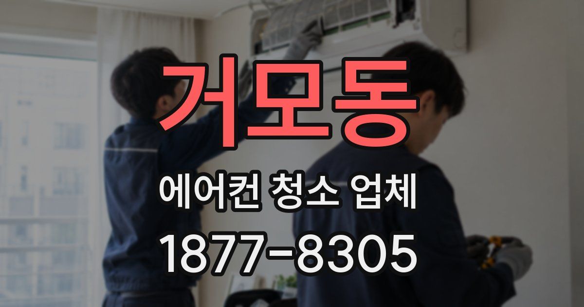 거모동 에어컨 청소 업체