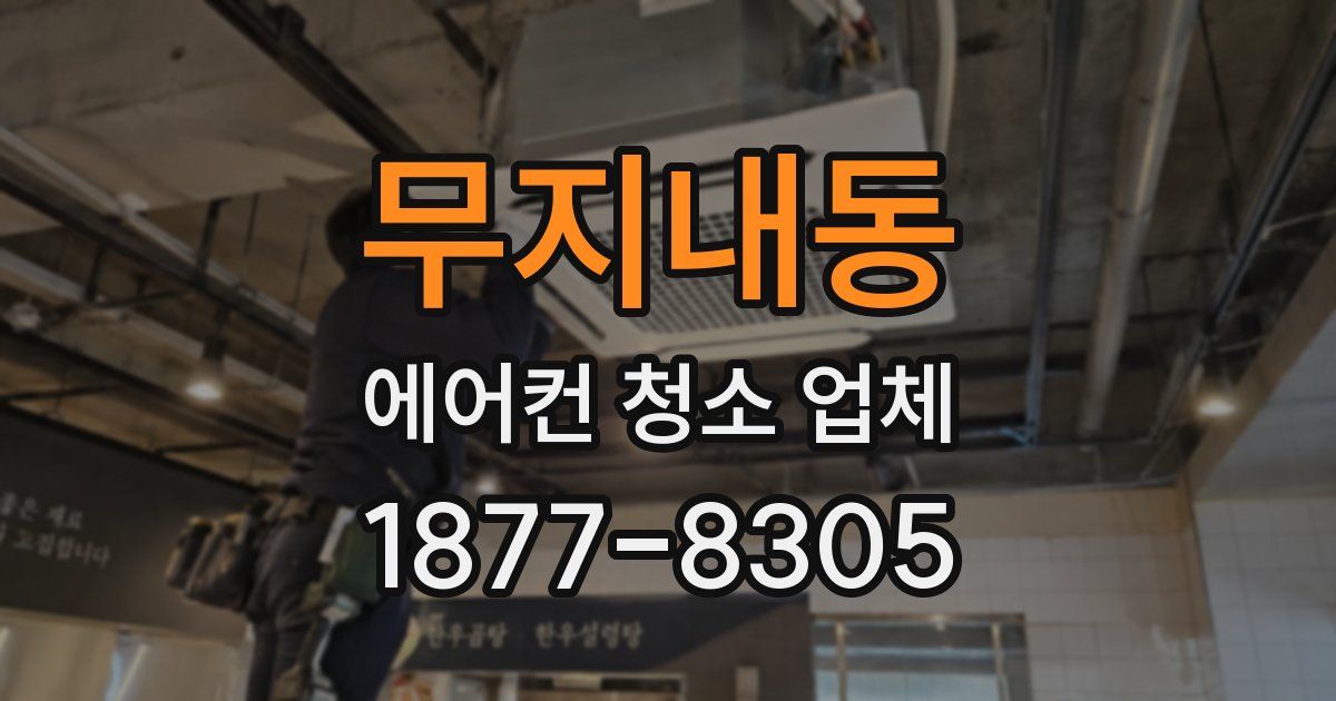 무지내동 에어컨 청소 업체