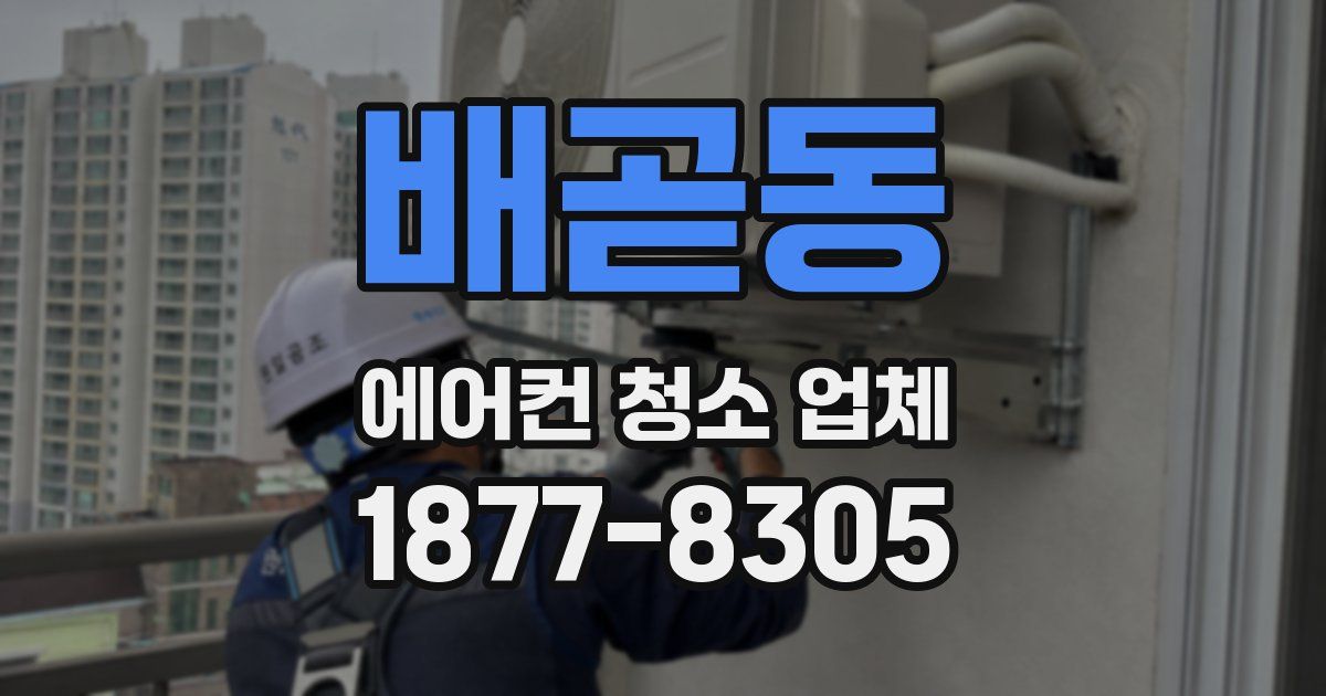 배곧동 에어컨 청소 업체