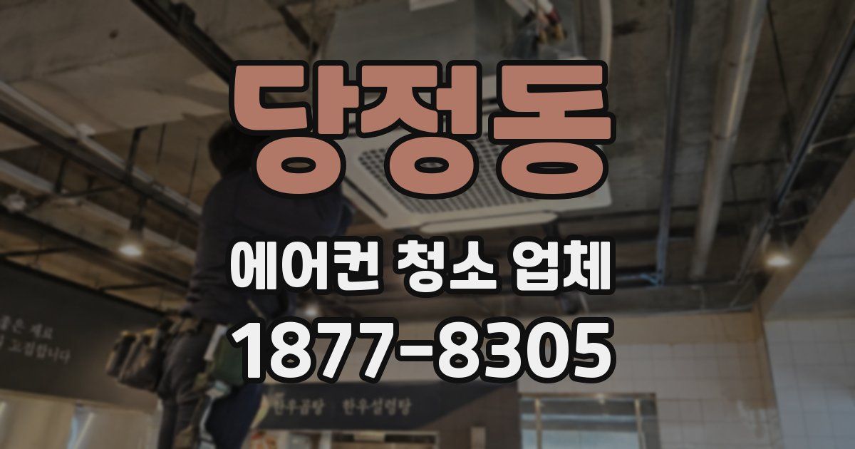 당정동 에어컨 청소 업체