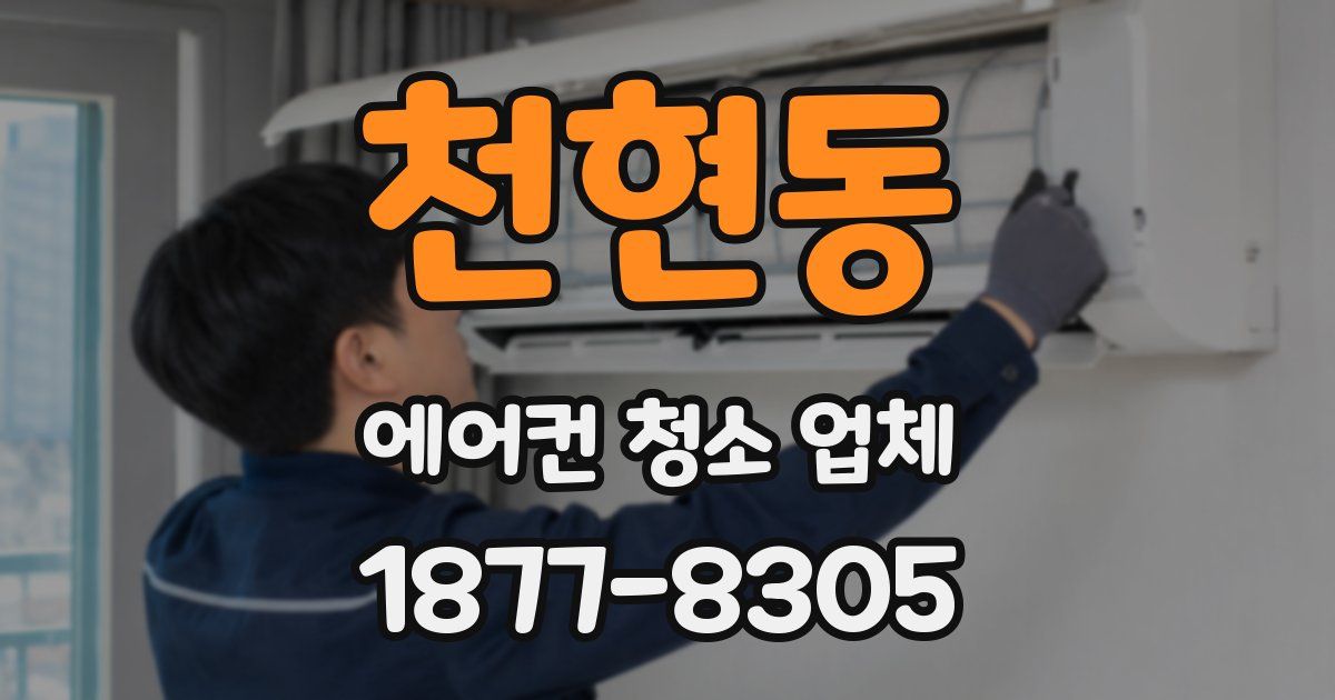 천현동 에어컨 청소 업체