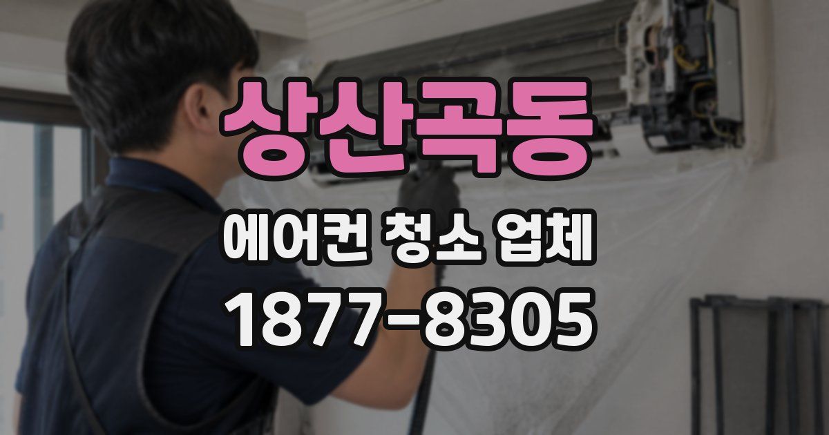 상산곡동 에어컨 청소 업체
