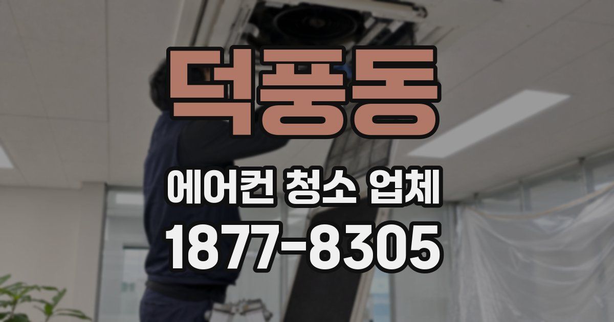 덕풍동 에어컨 청소 업체