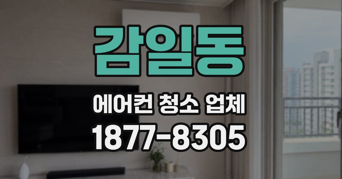 감일동 에어컨 청소 업체