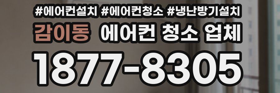 감이동 에어컨 청소 업체