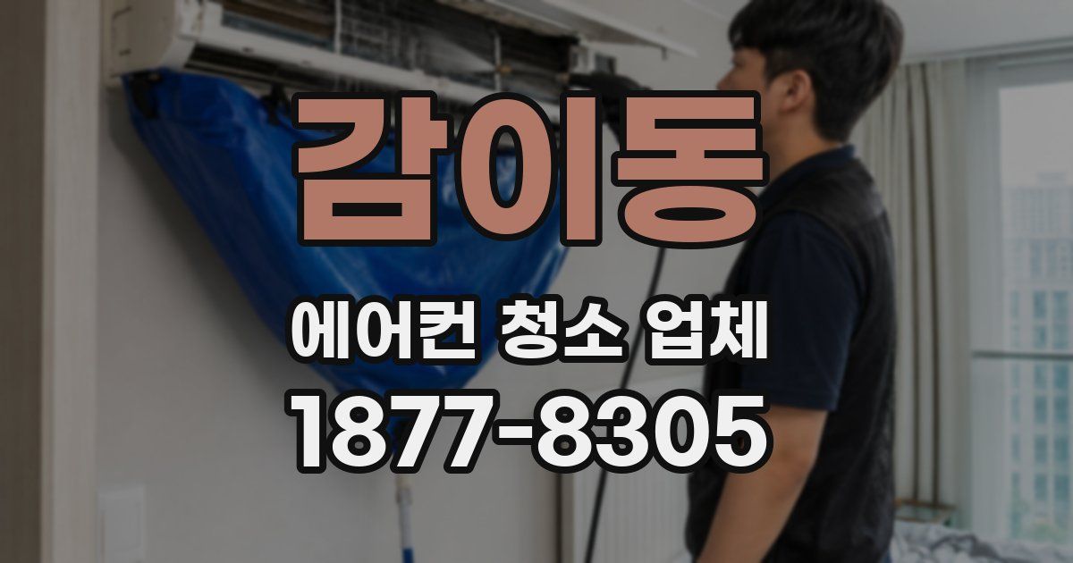 감이동 에어컨 청소 업체