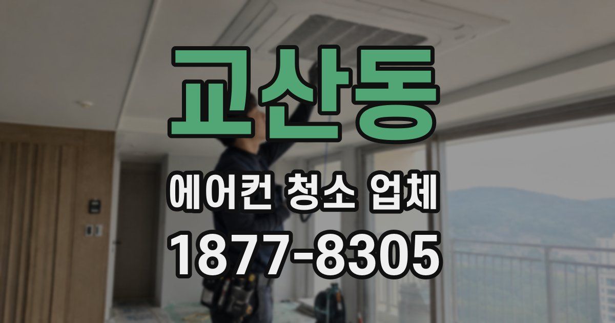 교산동 에어컨 청소 업체