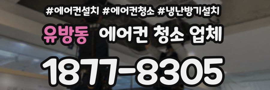 유방동 에어컨 청소 업체