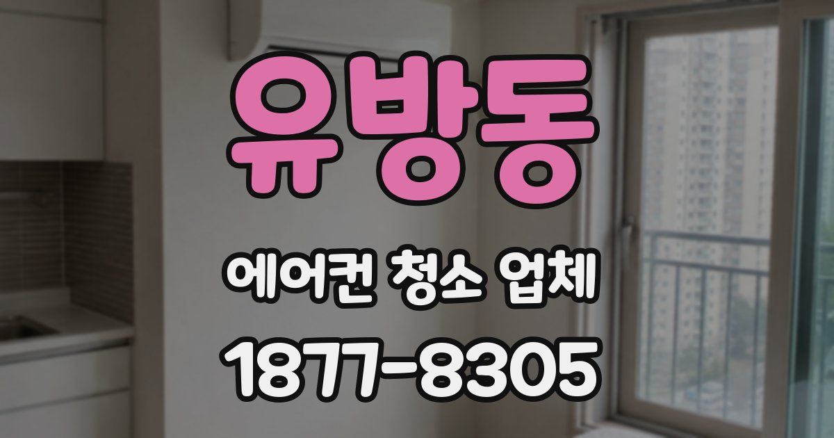 유방동 에어컨 청소 업체