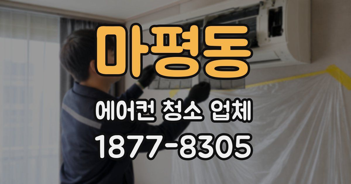 마평동 에어컨 청소 업체