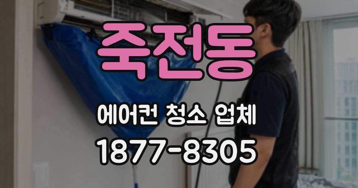 죽전동 에어컨 청소 업체