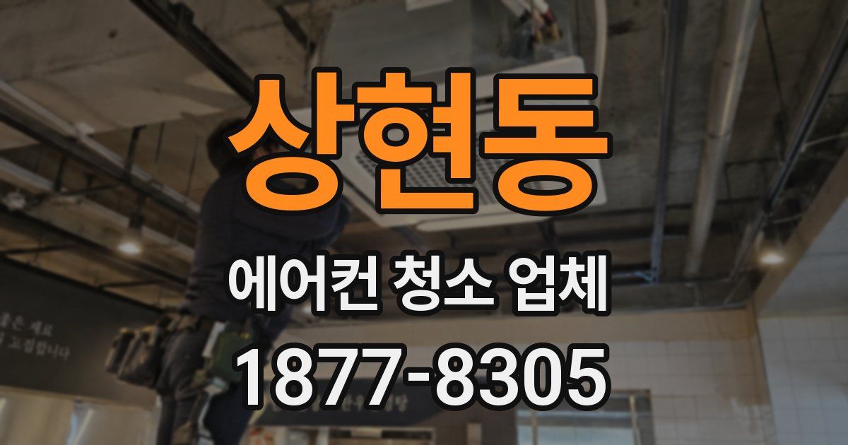 상현동 에어컨 청소 업체