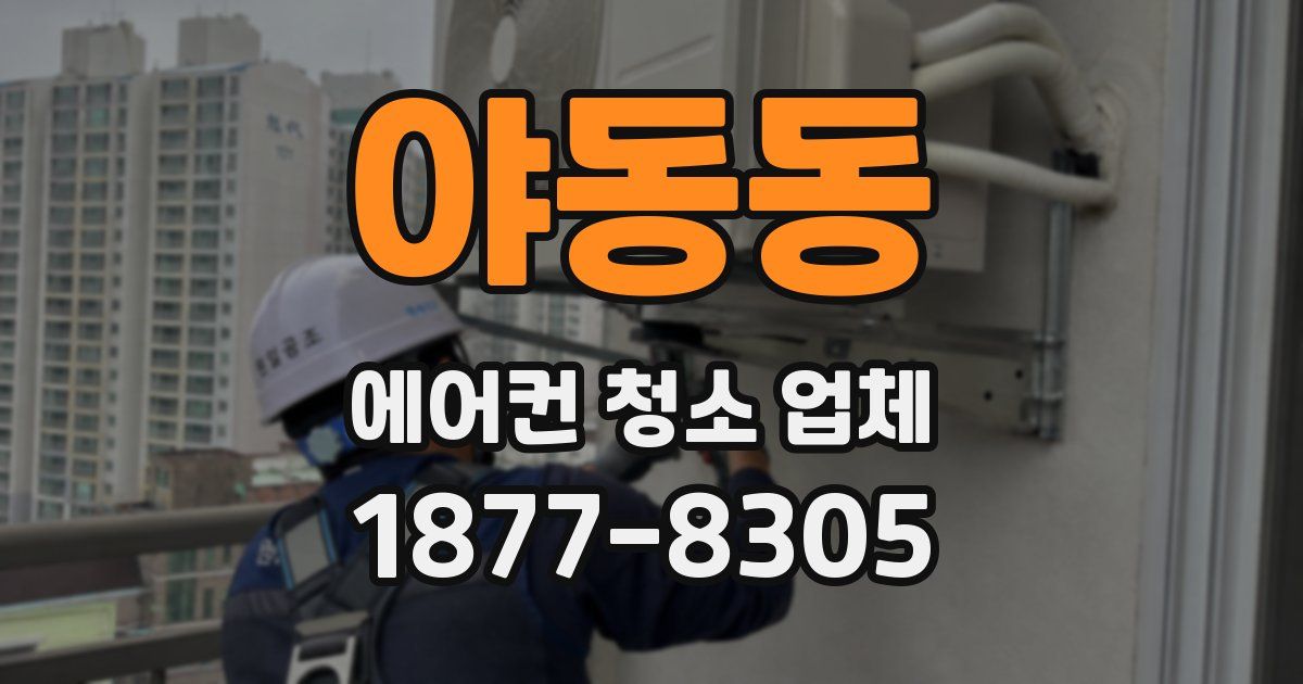 야동동 에어컨 청소 업체