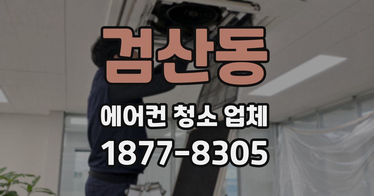 검산동 에어컨 청소 업체