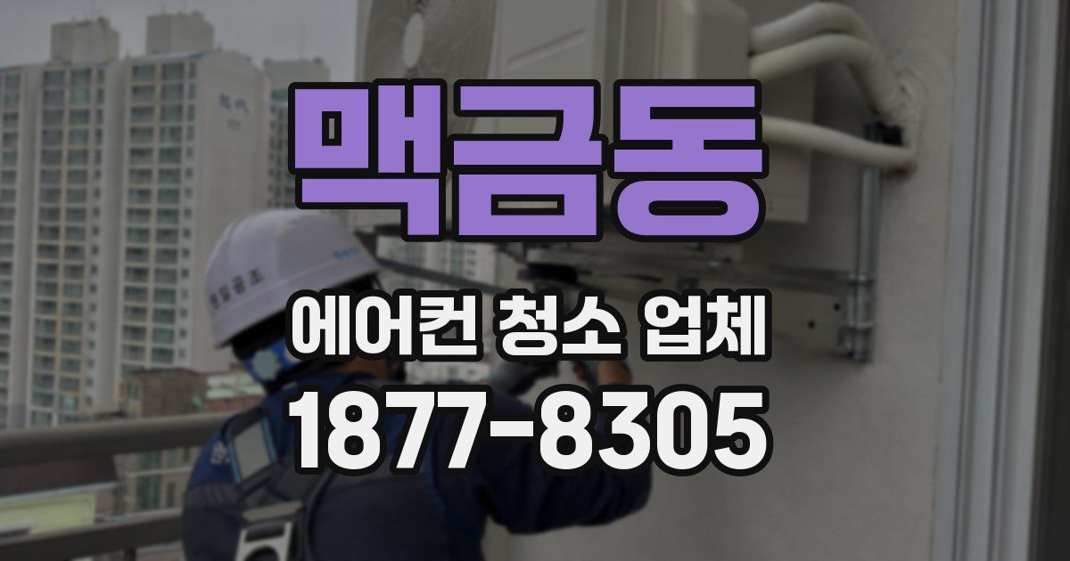 맥금동 에어컨 청소 업체