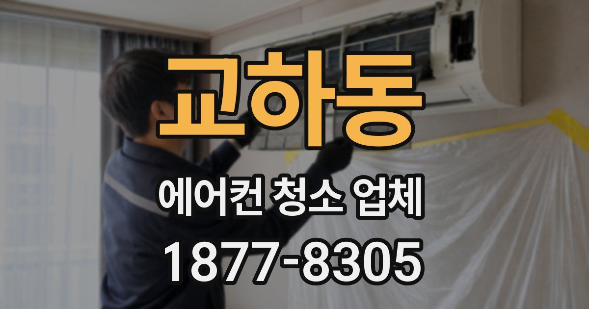교하동 에어컨 청소 업체
