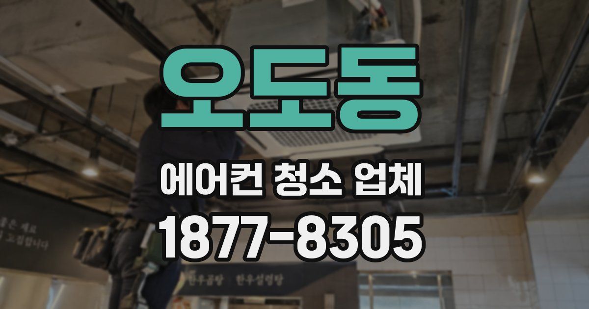 오도동 에어컨 청소 업체