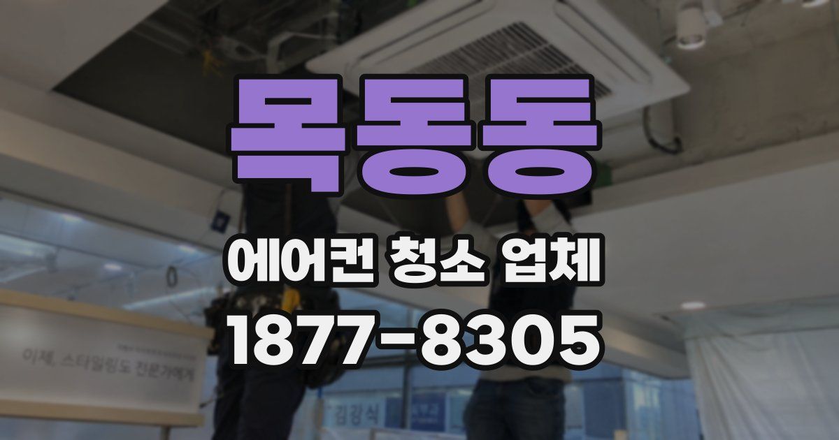 목동동 에어컨 청소 업체