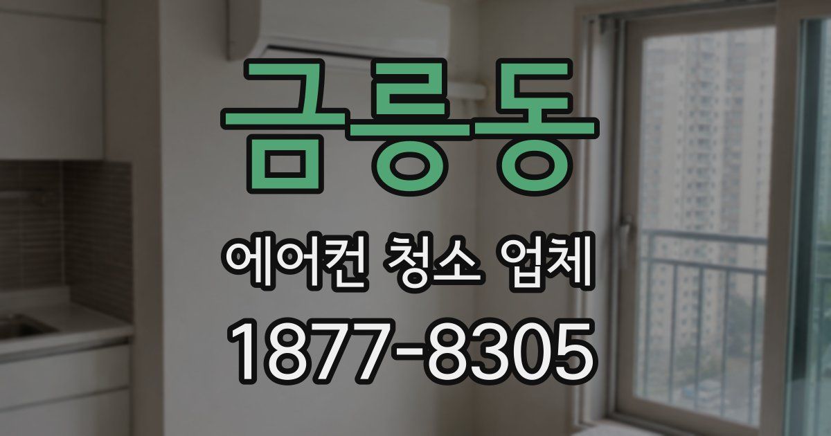 금릉동 에어컨 청소 업체