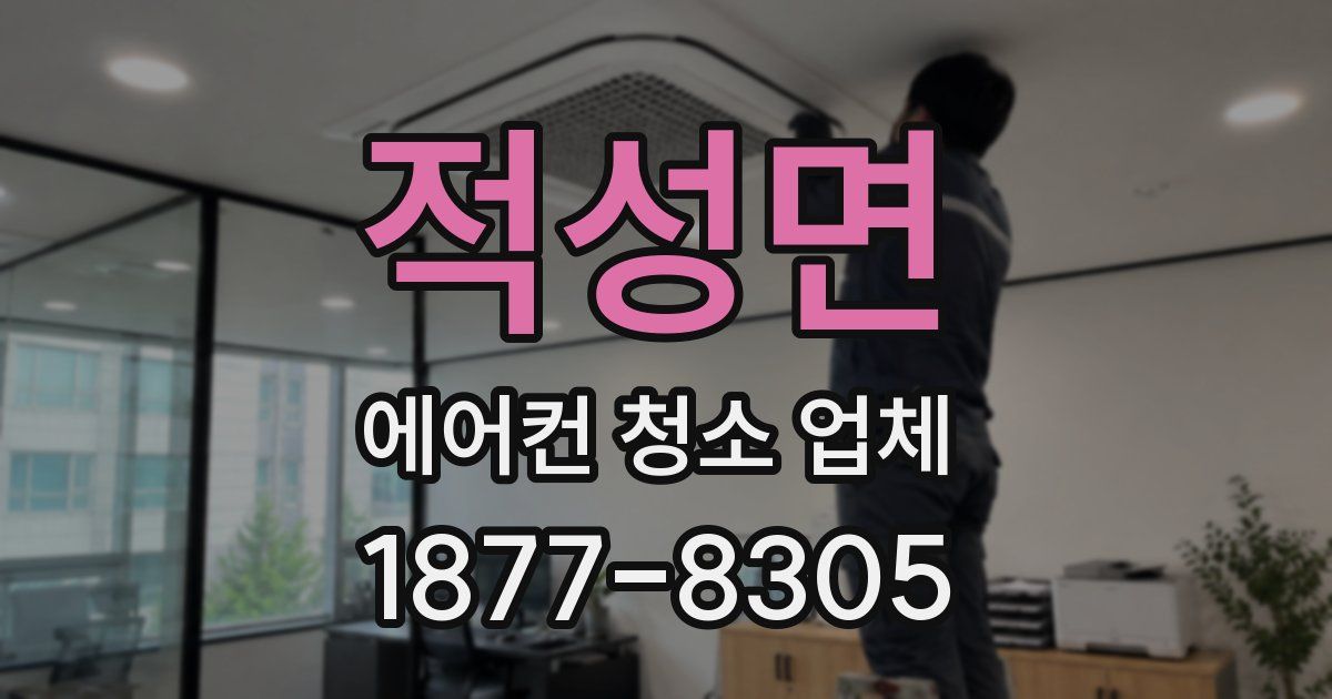 적성면 에어컨 청소 업체