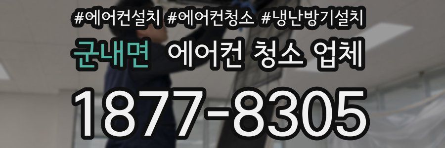 군내면 에어컨 청소 업체
