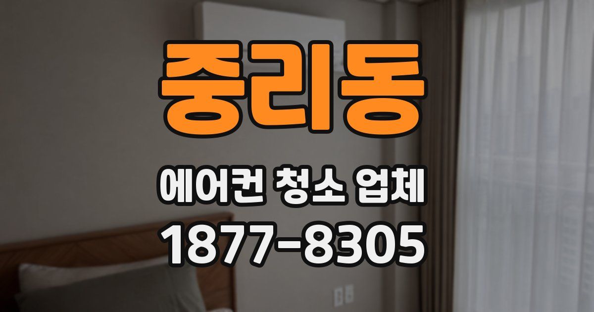 중리동 에어컨 청소 업체