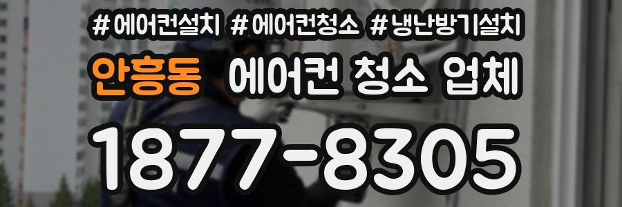 안흥동 에어컨 청소 업체