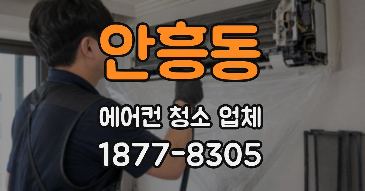 안흥동 에어컨 청소 업체
