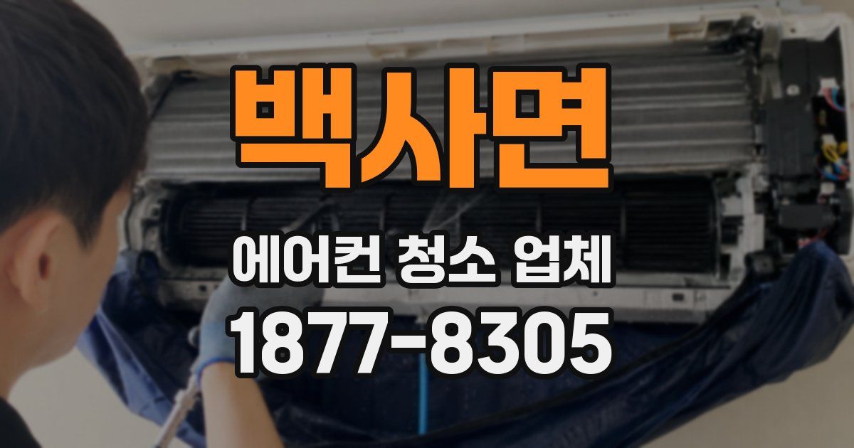 백사면 에어컨 청소 업체