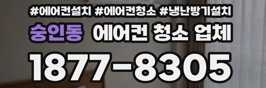 숭인동 에어컨 청소 업체