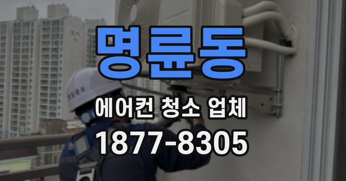 명륜동 에어컨 청소 업체
