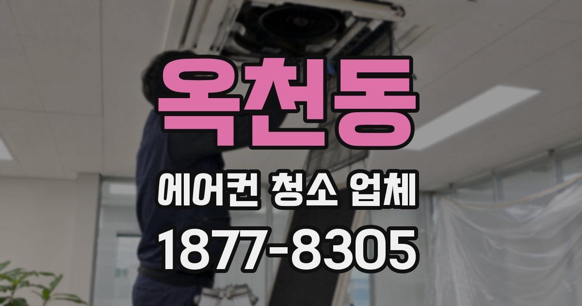 옥천동 에어컨 청소 업체